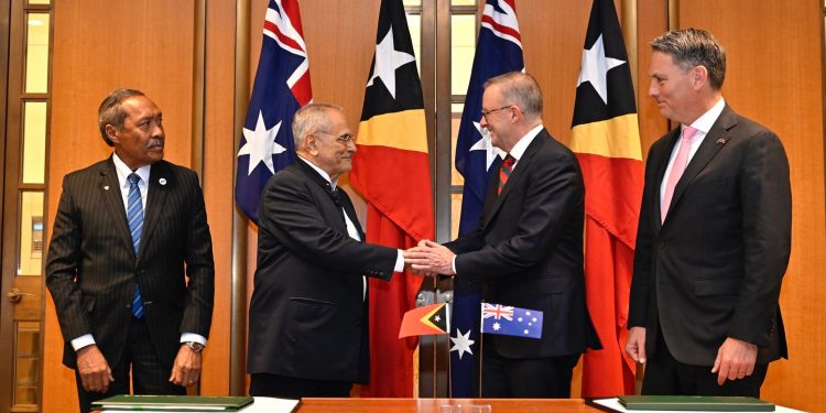 Timor-Leste no Australia Asina Akordu Kooperasaun Defeza Foun