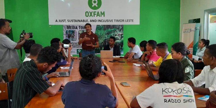 Atu Promove Setór Agrikultura OXFAM ho AJTL Kontinua Realiza Media Tour