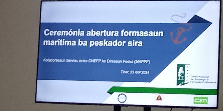 CNEFP Tibar, fó Formasaun ba Peskador Sira hodi Responde Asidente Iha Tasi Laran
