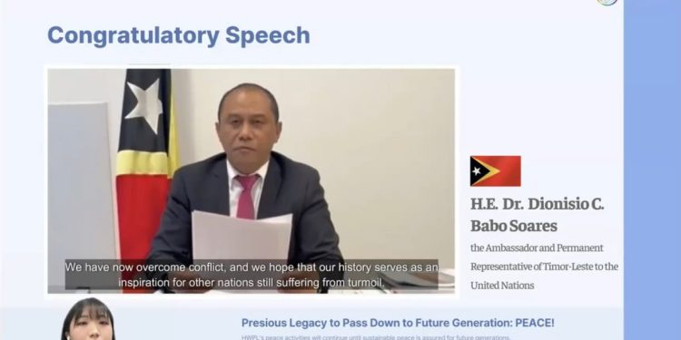 An international Peace NGO held an Online Seminar for the International Law for Peace